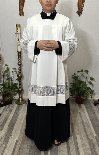 White surplice with lace - surplice,