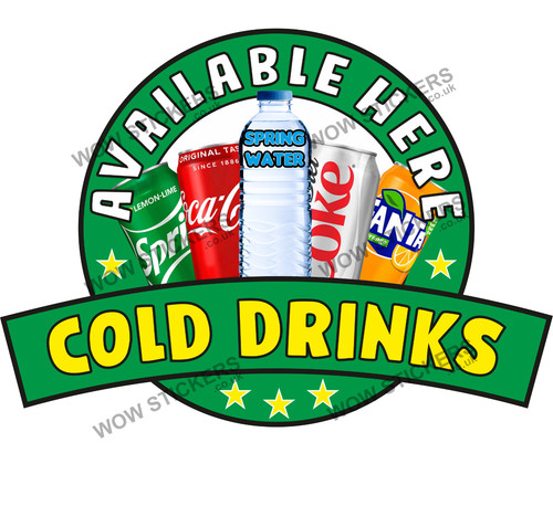 Cold drinks available here - drinks,