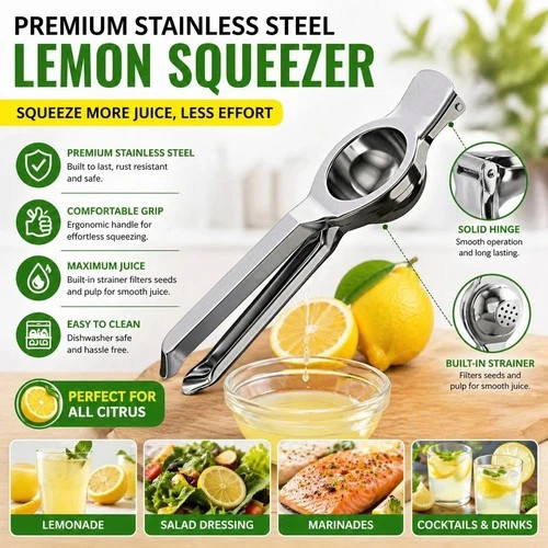 Manual lemon squeezer - lemon, heavy