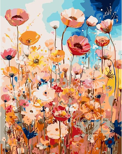 Poppies paint numbers - numbers, for