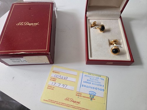 Dupont cufflinks boutons de - cufflinks,