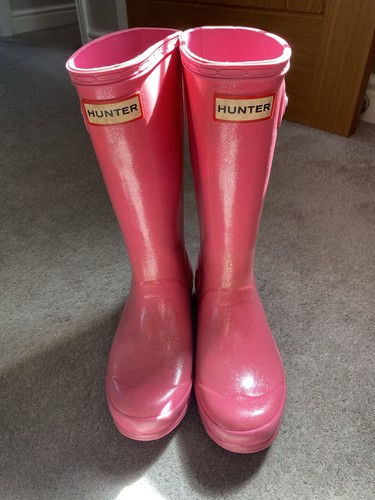 Size hunter wellies pink - uk,