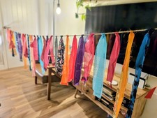 Boho upcycled tassel rag - upcycled, tassel/rag