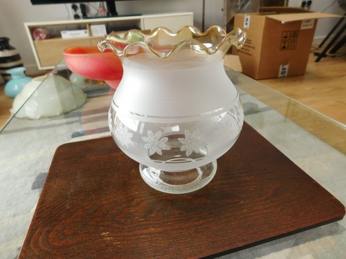 Opaque clear glass shade - clear,