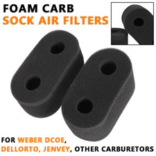 2X Foam Carb Sock Air Filters