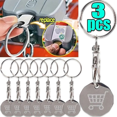 Trolley coin keyring - keyring, removable