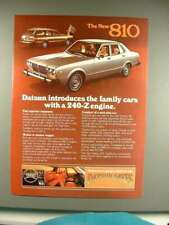 1977 Datsun 810 Car Ad - With
