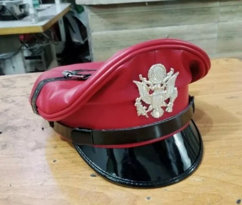 Genuine real leather red army - leather,