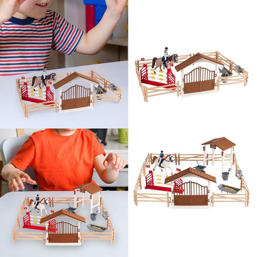 Horse stable figurine playset - stable,