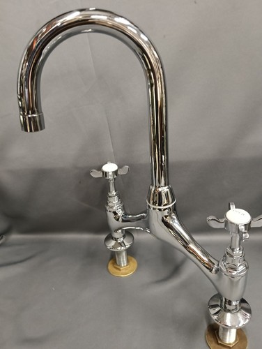 Chrome bridge mixer - chrome, taps