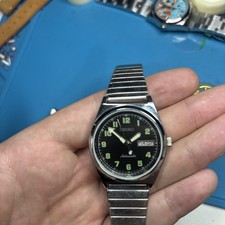 Vintage Seiko Automatic Watch Black Dial 6309A