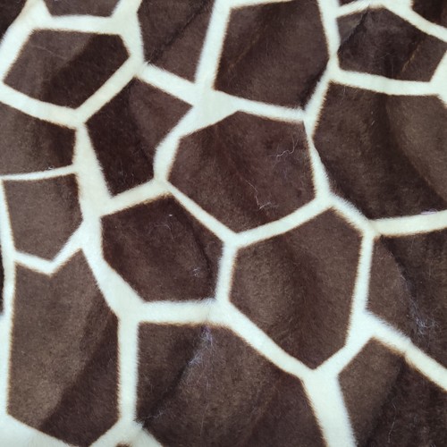Giraffe animal print velboa - giraffe,