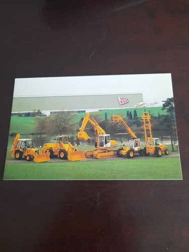 Old postcard jcb factory - old,