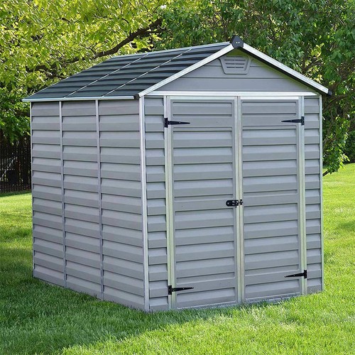 Garden shed plastic grey - garden,
