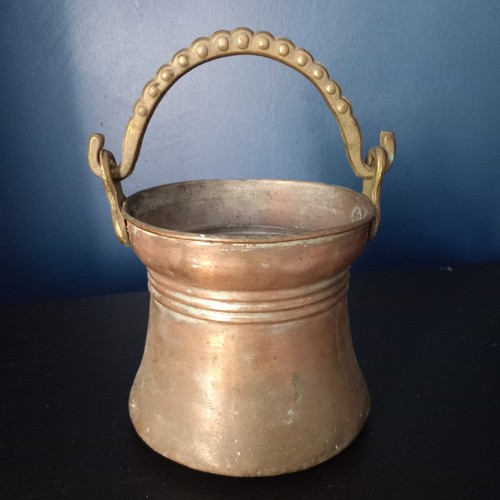 Vintage copper cauldron - vintage, pot