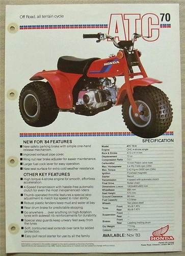 Honda atc70 off road - off, all
