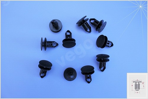 10x bumper clips pressure - bumper,
