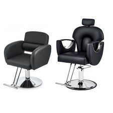 Classic Adjustable Barber Chair 360° Swivel Styling Salon Chair Hairdressing UK
