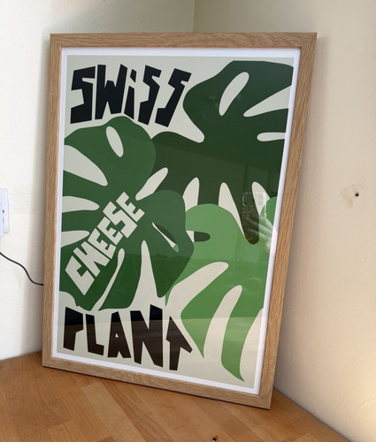 Framed botanical swiss cheese - botanical,