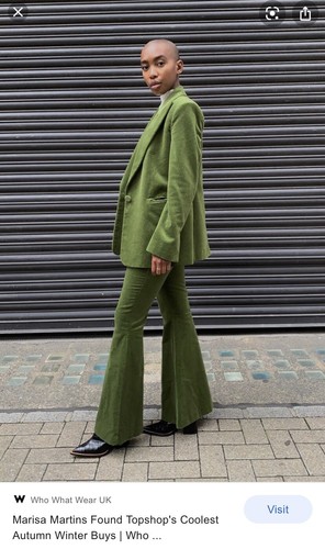Topshop idol green velvet - topshop,