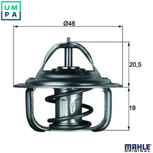 Thermostat coolant 79d - tx, 1