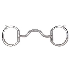 Myler Bits Myler Eggbutt w/Hooks Ported Barrel Bit MB 33