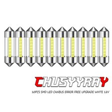 10pcs Super WHITE LED 31mm