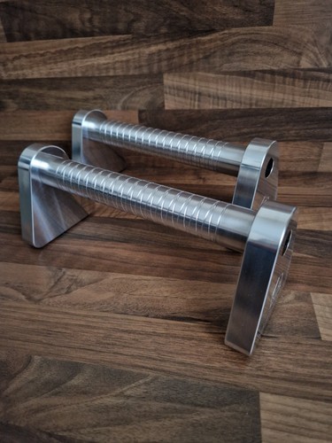 Cnc machined parallettes set - parallettes,
