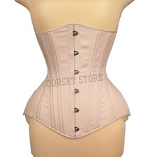 Heavy Duty Double Steel Boned Waist Training Cotton Underbust Corset M92
