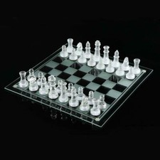 GLASS LARGE CHESS BOARD