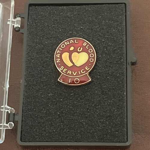 Blood donor years pin badge - 10,