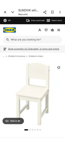 Ikea childs sundvik table - sundvik,