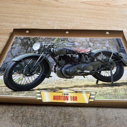 Norton 500 16h 1938 card - norton,