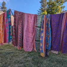 Wholesale Lot Of Indian Vintage Kantha Quilt Handmade Throw Reversible Blanket