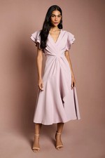 Coast Mauve Wrap Dress Womens