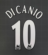 DI CANIO #10 1997-2007 Player Size Premier League White Nameset Lextra
