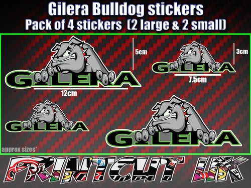 Gilera bulldog stickers - bulldog,
