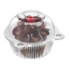 100Pcs Clear Plastic Cupcake