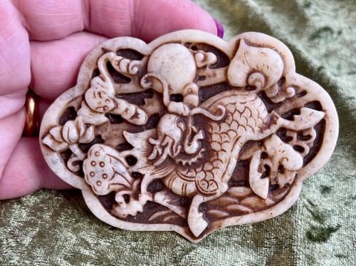 Chinese jade carved double - jade,