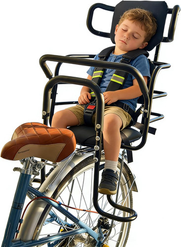 Kid bike seat rear - seat, with