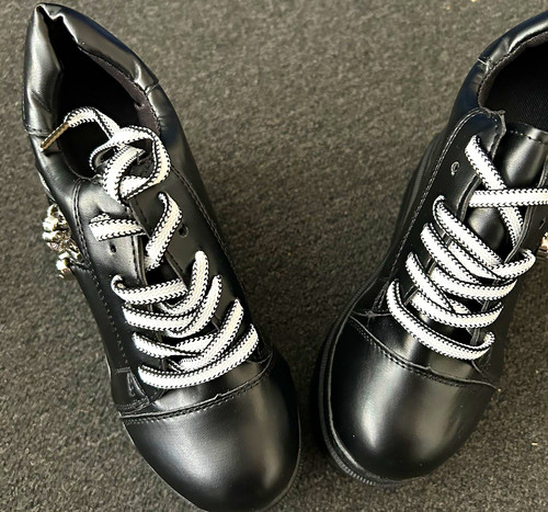 Women black faux leather - black,