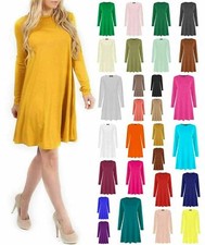 WOMENS LONG SLEEVE PLAIN SWING