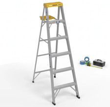 6 ft Aluminum Step Ladder 10