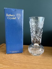 Tutbury Crystal Sweet Pea Vase