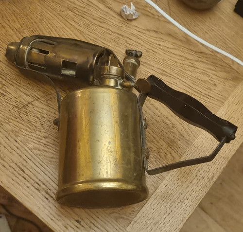Vintage brass petrol blow - vintage,