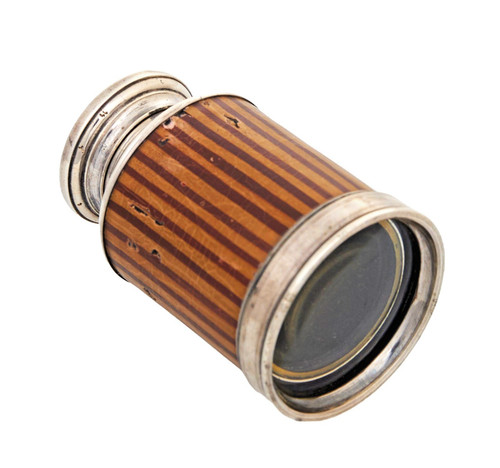 Silver monocular spy glass - a,
