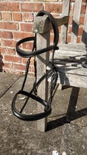 HORSEMANSHIP SADDLERY SATURN BRIDLE COB BLACK ITALIAN LEATHER