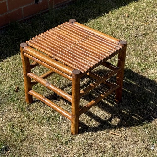 Vintage bamboo rattan slatted - bamboo,