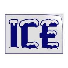 Decal Stickers Ice Cold Drinks