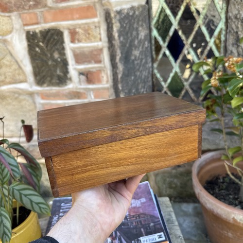Vintage wooden storage box - vintage,